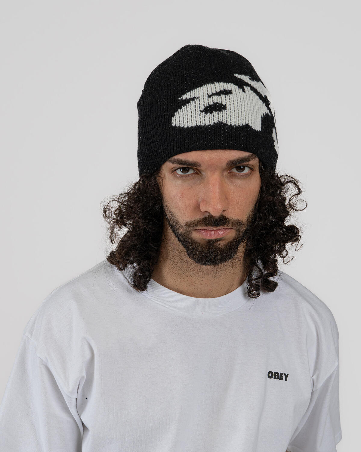 Arte Antwerp Ripped Arte Side Beanie | AW25-154AC-BLK | AFEW STORE